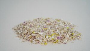 Plástico triturado con el que trabaja ITENE en RECIPOL